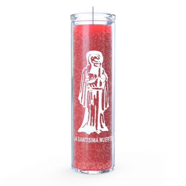 La Santa Muerte Holy Death Candle - Red - 7 Day