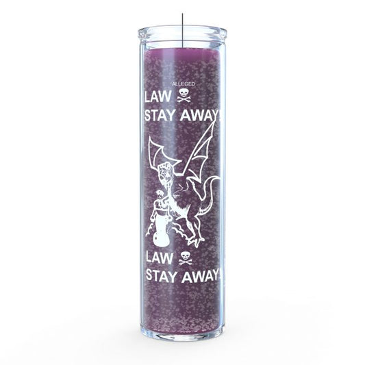 Law Stay Away Candle - Purple - 7 Day