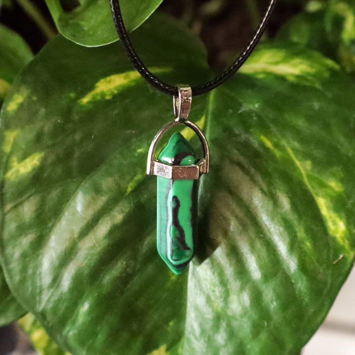 Malachite Point Necklace