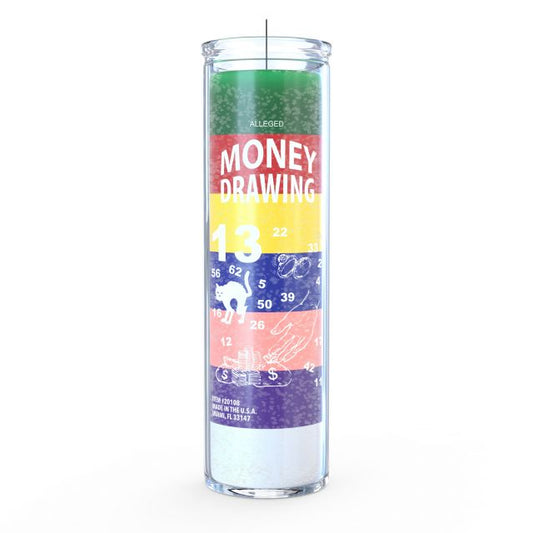 Money Drawing Candle - Rainbow - 7 Day