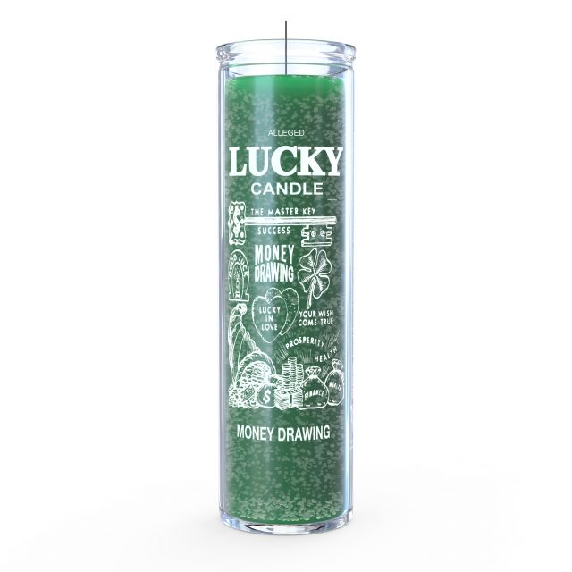 Money Drawing Lucky Candle - Green - 7 Day