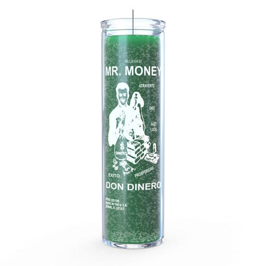 Mr. Money Don Dinero Candle - Green - 7 Day