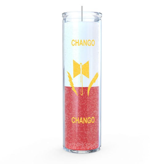 Chango Candle - White/ Red - 7 Day