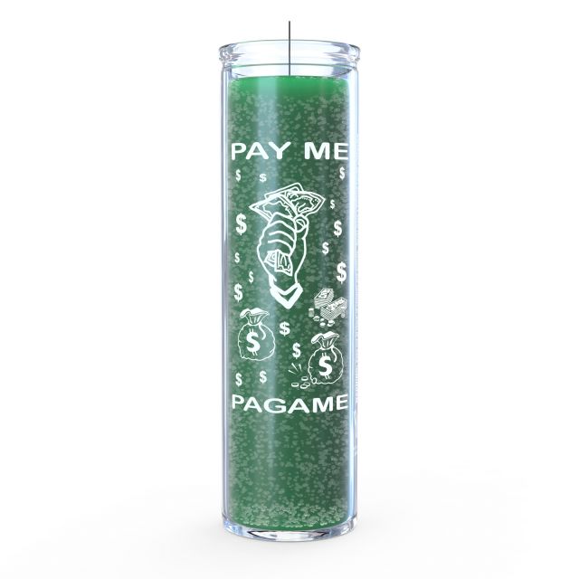 Pay Me Now Candle - Green - 7 Day