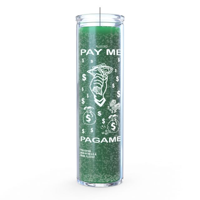 Pay Me Now Candle - Green - 7 Day