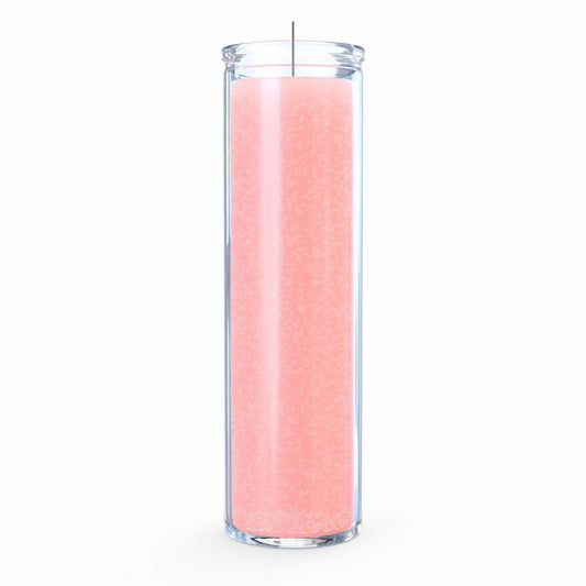 Pink Plain Candle - 7 Day