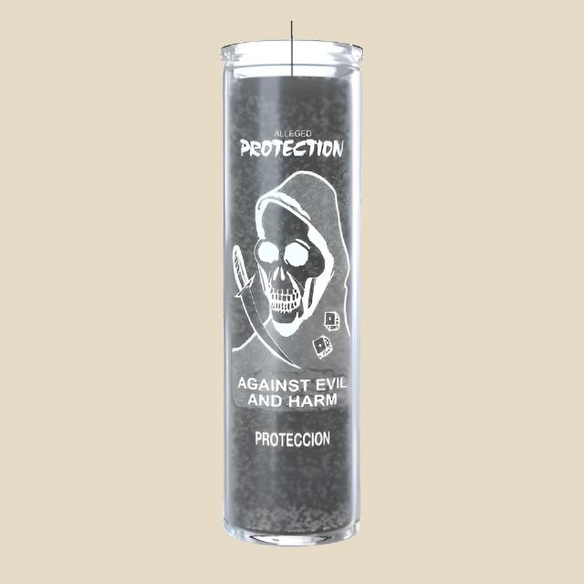 Protection Against Evil & Harm Candle - Black - 7 Day