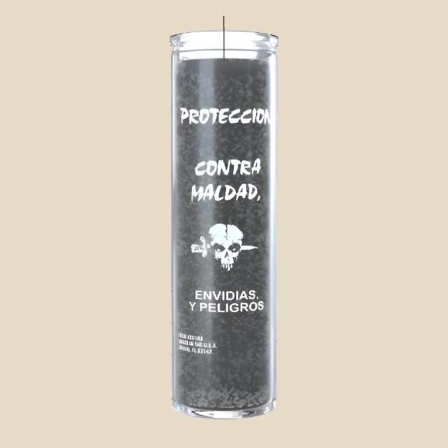 Protection Against Evil & Harm Candle - Black - 7 Day