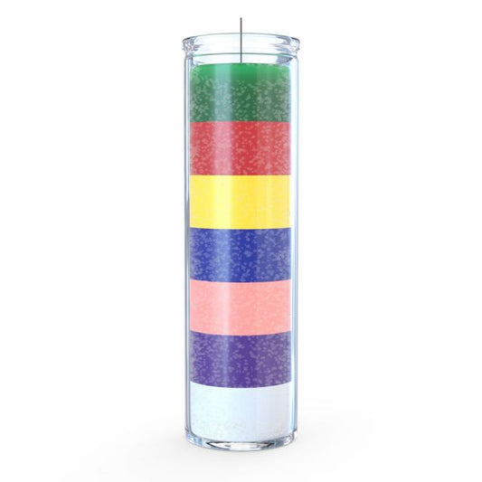 Rainbow Plain Candle - 7 Day