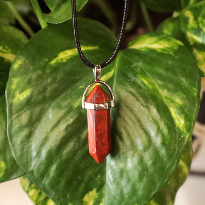 Red Jasper Point Necklace