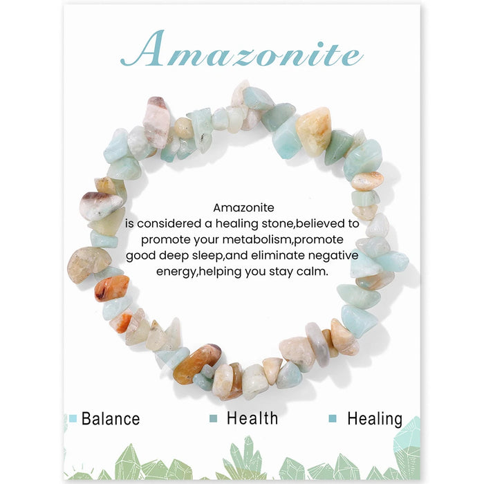 Natural Chip Bracelet Amazonite