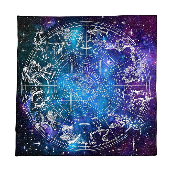 12 Constellations Tarot Card Tablecloth