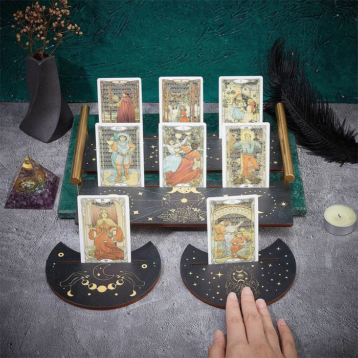 Wooden Tarot Card Display Card Base