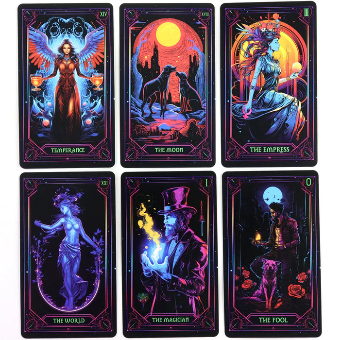 Inspired Neon Tarot Cards 10.3x6cm