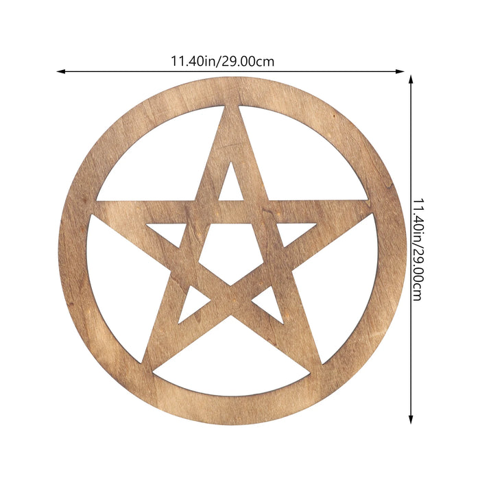 Pentagram Alter Deco Wooden Carving