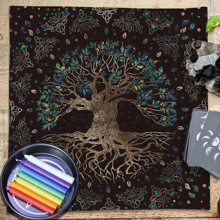 Tree of Life Tarot Tablecloth Altar Cloth