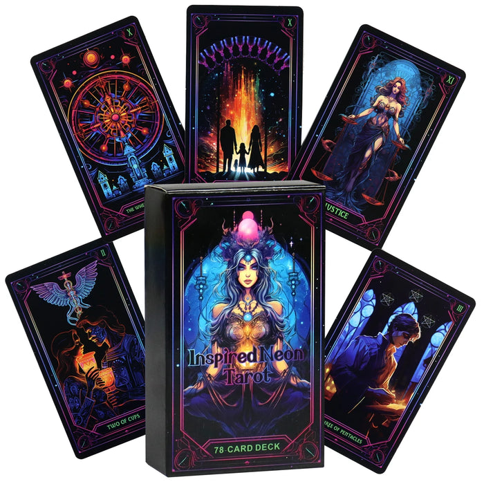 Inspired Neon Tarot Cards 10.3x6cm