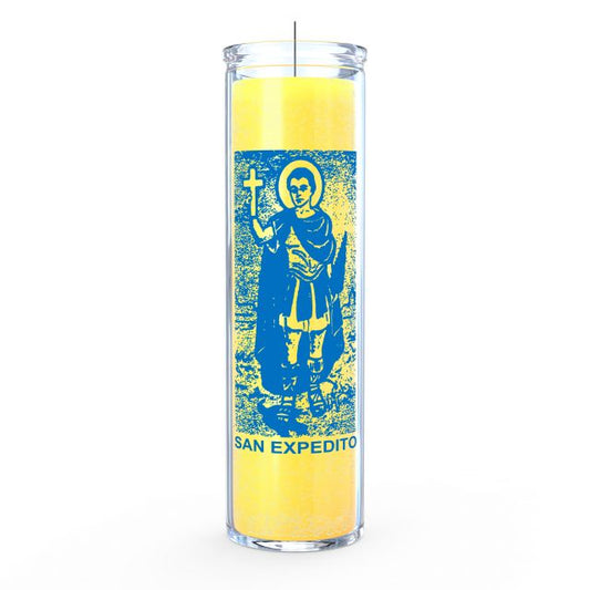 San Expedito Candle - Yellow - 7 Day