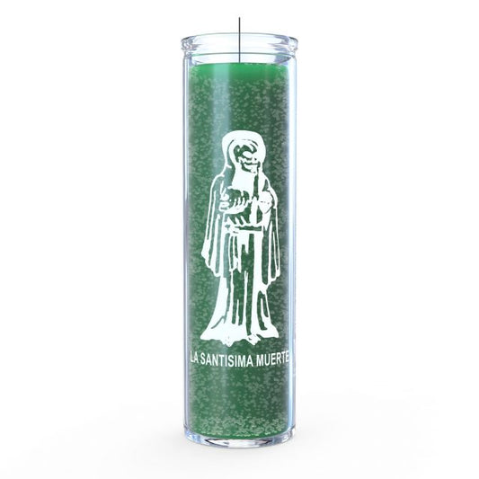 La Santa Muerte Holy Death Candle - Green - 7 Day