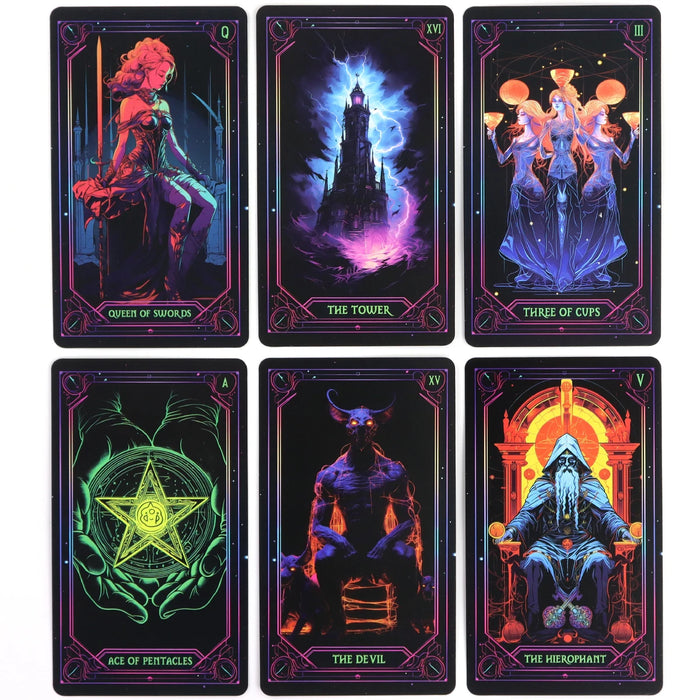 Inspired Neon Tarot Cards 10.3x6cm