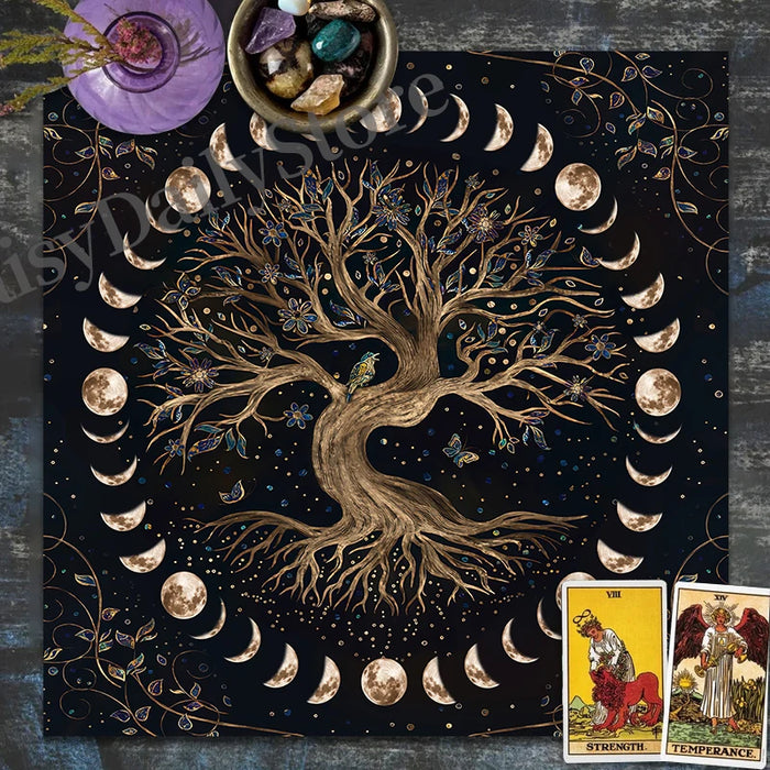 Tree of Life Tarot Card Tablecloth