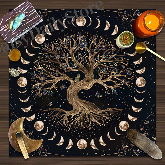 Tree of Life Tarot Card Tablecloth