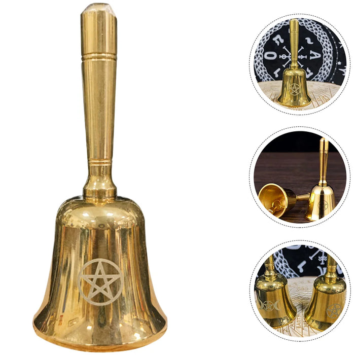 Bell Bells Altar Hand Ritual Brass