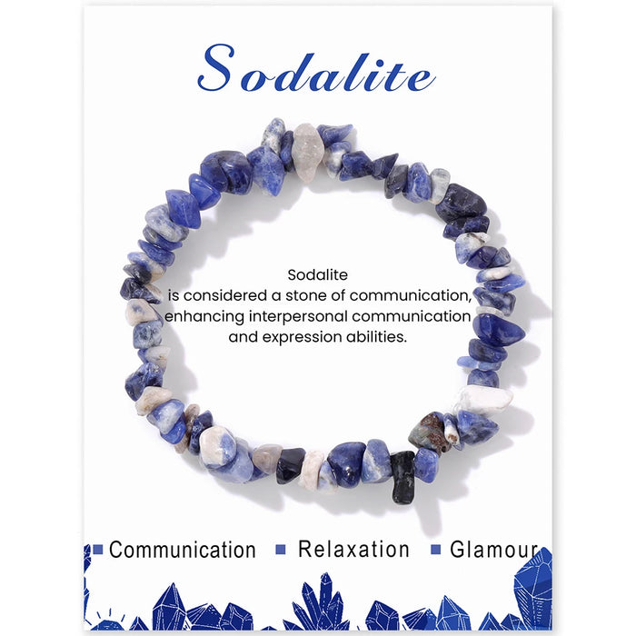 Natural Chip Bracelet Sodalite