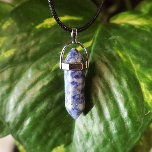 Sodalite Point Necklace