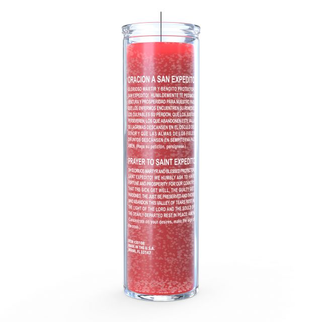San Expedito Candle - Red - 7 Day