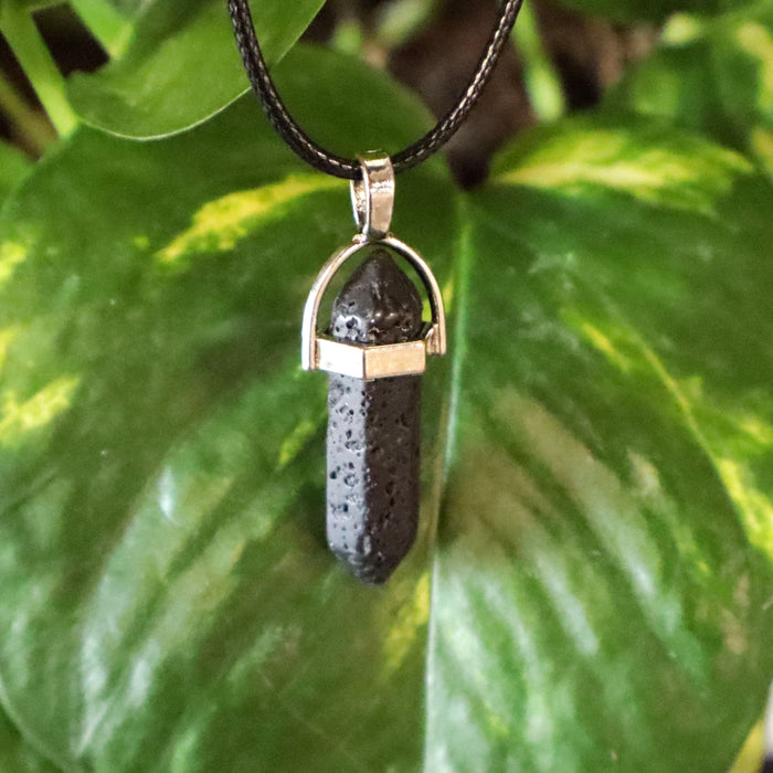 Tektite Point Necklace