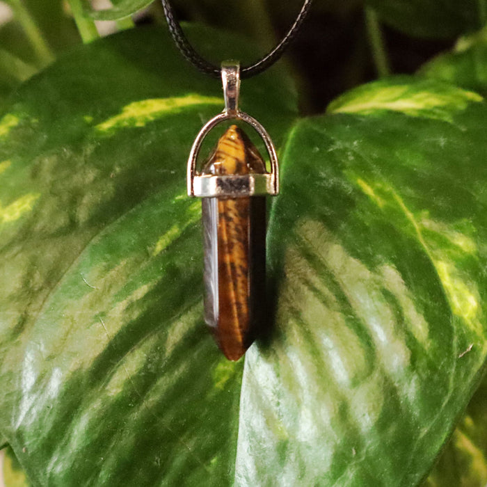 Tigers Eye Point Necklace