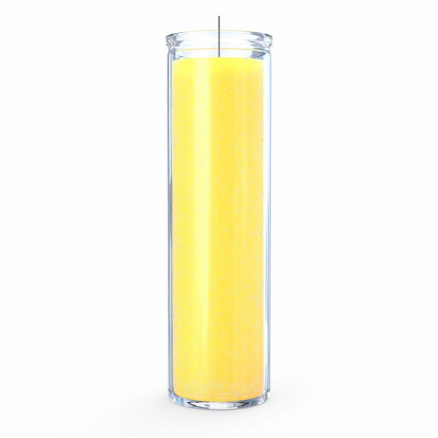 Yellow Plain Candle - 7 Day
