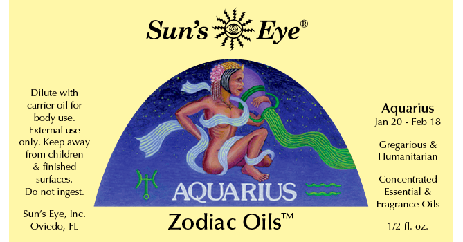 Aquarius Zodiac Essential Oil - Sun's Eye