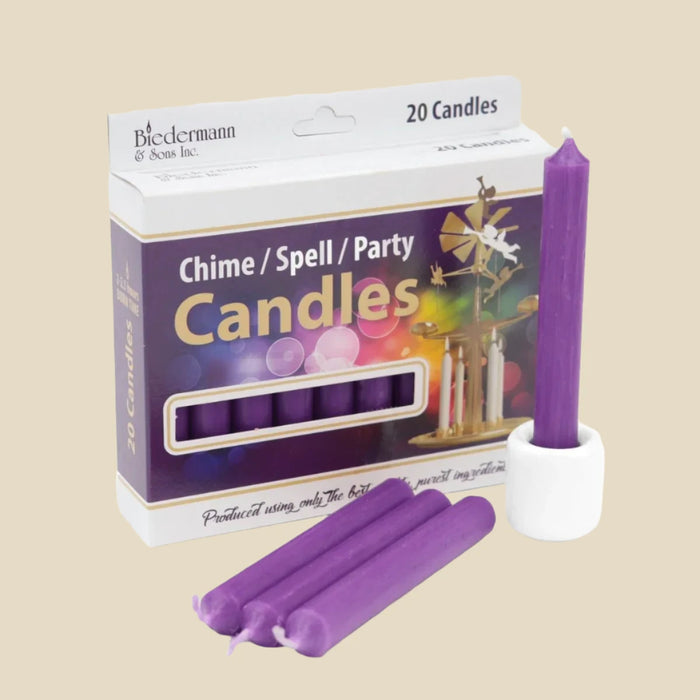 Purple Chime Candle