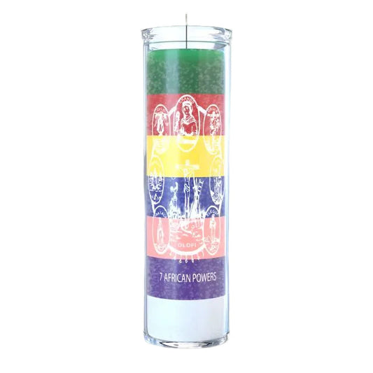7 African Powers 7 Day Rainbow Candle